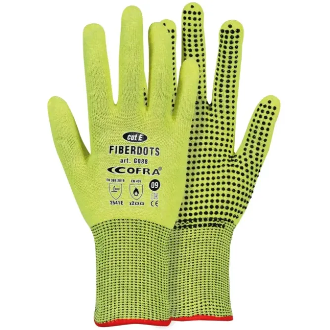 12 - Guanti da Lavoro Cofra Fibertots in Nitrile Antitaglio G088-D100