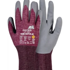 12 - Guanti da Lavoro Strech Cofra Evotrio in Nitrile Antitaglio G091-D100