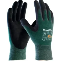 12 Paia - Guanti da Lavoro ATG Maxiflex Cut 42-8743 Rivestito in Nitrile Touchscreen