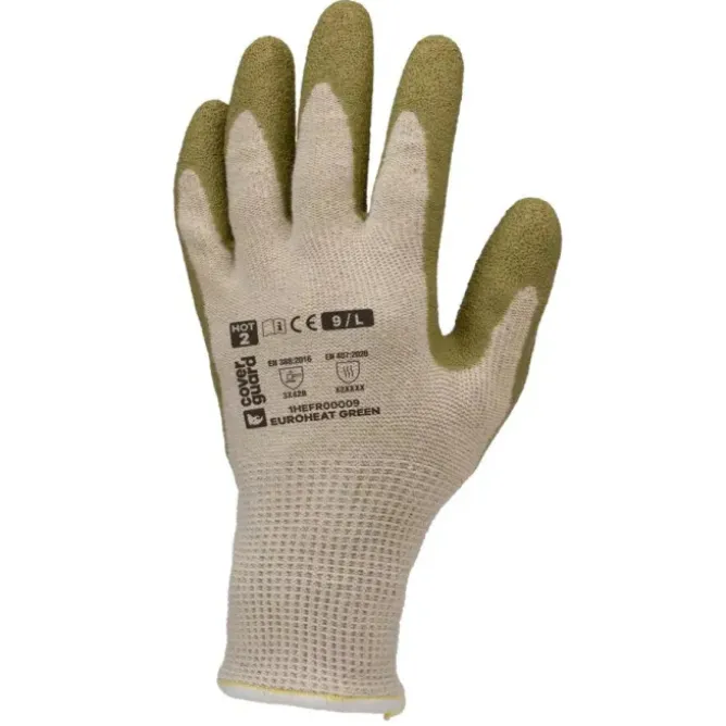 10 Paia - Guanti Da Lavoro Coverguard In Lattice Euroheat 1HEFR0P Rischi Meccanici