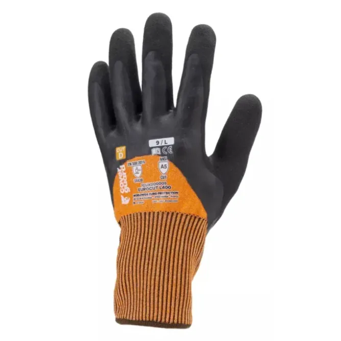 5 Paia - Guanti Da Lavoro Coverguard In Lattice Eurocut 1CUXD00 Antitaglio