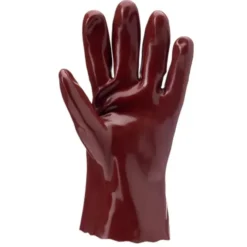 10 Paia - Guanti Da Lavoro Coverguard In PVC Eurochem MO3510 Rischio Chimico