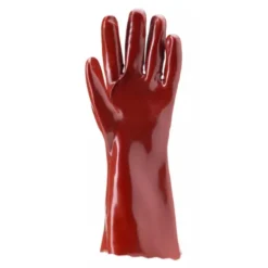 10 Paia - Guanti Da Lavoro Coverguard In PVC Eurochem MO3636 Rischio Chimico