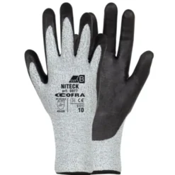 12 Paia - Guanti da Lavoro Cofra in Nitrile Niteck G077-DD00