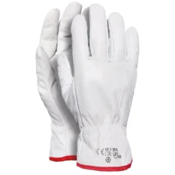 12 Paia - Guanti da lavoro in Pelle Fiore Bovino EN 388 005/B