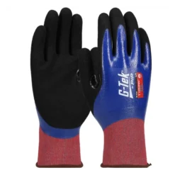 12 Paia - Guanti da Lavoro Spalmati in Nitrile G-Tek Typhan 16-948