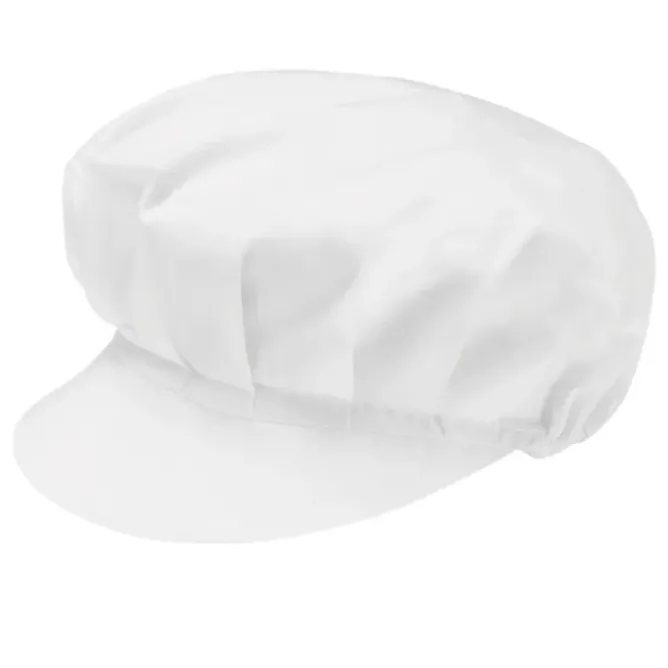 2 Pezzi - Cappello da Lavoro Cuoco 100% Cotone Giblor's Lady 401