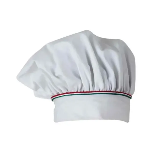 2 Pezzi - Cappello da Lavoro Cuoco 100% Cotone Giblor's Toque Klimt Q5I00203