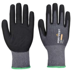 12 Pezzi - Guanti da Lavoro Spalmati in Nitrile Antitaglio Antiabrasione Anticalore Stretch Portwest AP12