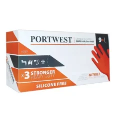 100 Pezzi - Guanti da Lavoro Monouso HD Portwest Orange - A930 Portwest