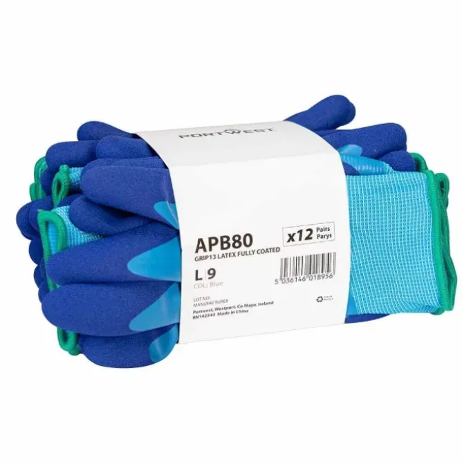 12 Pezzi - Guanti da Lavoro in Lattice Antitaglio Stretch Portwest APB80