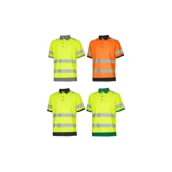 3 Pezzi - Polo da Lavoro Alta Visibilità U-Power Tape WHL388