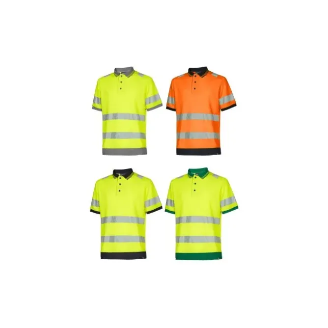 3 Pezzi - Polo da Lavoro Alta Visibilità U-Power Tape WHL388
