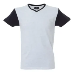 5 Pezzi - T-Shirt collo a V da Lavoro 100% Cotone Bicolore JRC Cadice 989990