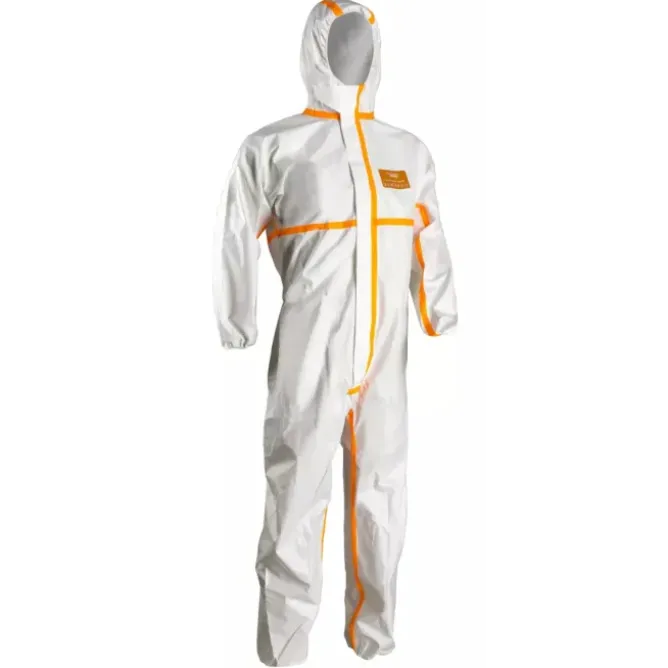 25 Pezzi - Tuta da Lavoro Coverguard Coverchem 4M40 con Cappuccio Monouso Multiprotezione MO44500