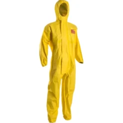 25 Pezzi - Tuta da Lavoro Coverguard Coverchem 3x60 con Cappuccio Monouso Multiprotezione MO44805