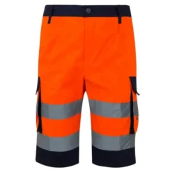 Bermuda bicolore da Lavoro Alta Visibilità Multitasche Velilla 303004