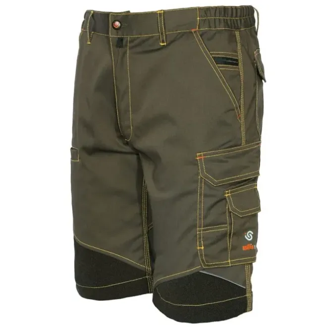 Bermuda da lavoro Extreme ISSA Line Bicolore Multitasche Stretch 8834B