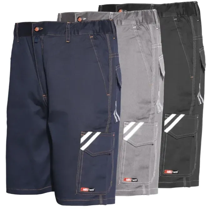 Bermuda da lavoro Start ISSA LINE Stretch 8041B Elasticizzati Multitasche estivi