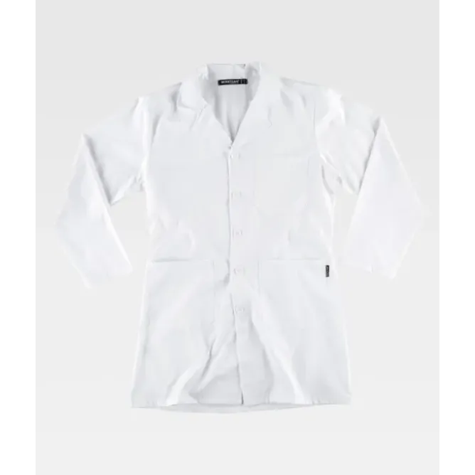Camice da Lavoro Workteam Unisex con Chiusura a Bottoni B6701