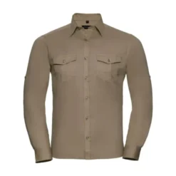 Camicia Da Lavoro a Maniche Lunghe Arrotolata Russell - JE918M