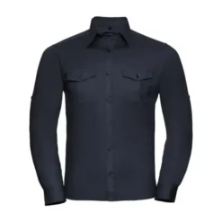 Camicia Da Lavoro a Maniche Lunghe Arrotolata Russell - JE918M