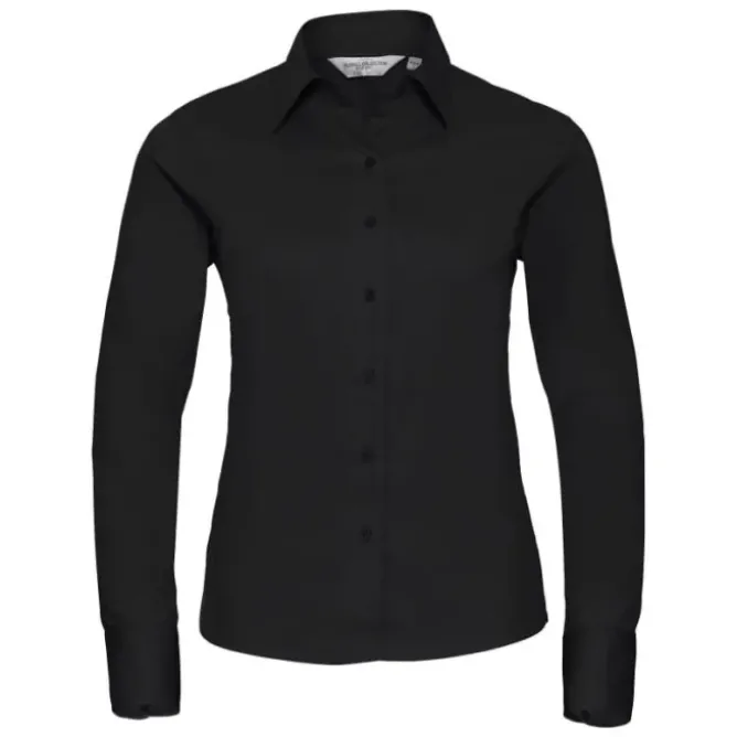 Camicia Da Lavoro Classica a Maniche Lunghe in Twill da Donna Russell - JE916F