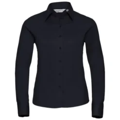 Camicia Da Lavoro Classica a Maniche Lunghe in Twill da Donna Russell - JE916F