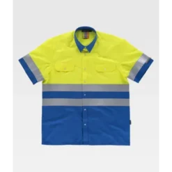 Camicia da Lavoro Combinata Manica Corta Alta Visibilità C3812 - Workteam