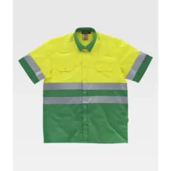 Camicia da Lavoro Combinata Manica Corta Alta Visibilità C3812 - Workteam