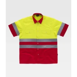 Camicia da Lavoro Combinata Manica Corta Alta Visibilità C3812 - Workteam