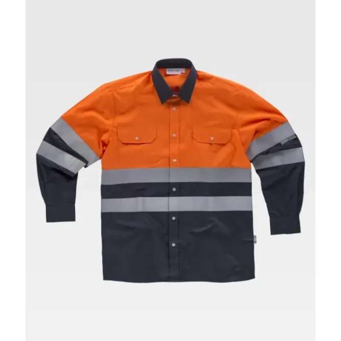 Camicia da Lavoro Manica Lunga Alta Visibilità C3813 - Workteam