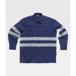Camicia da Lavoro Manica Lunga con Bande B8007 - Workteam