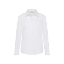 Camicia Da Lavoro Popeline da Donna Manica Lunga Fruit Of The Loom FR650120