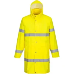 Cappotto da Lavoro 100cm Impermeabile Alta Visibilità Portwest H442