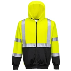 Felpa da Lavoro Bicolore con Cappuccio Alta Visibilità Portwest B315