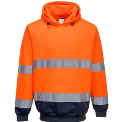 Felpa da Lavoro Bicolore con Cappuccio Alta Visibilità Portwest B316