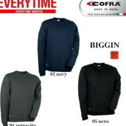 Felpa da Lavoro Cofra Biggin 100% Cotone V597-0-02