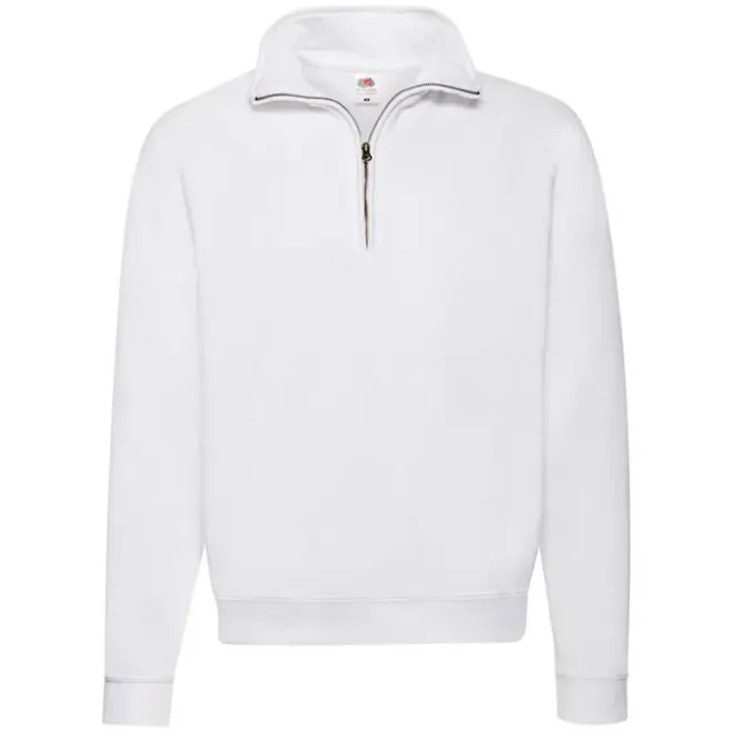 Felpa da Lavoro Fruit of The Loom con Collo a Zip con Fettuccina Classic FR621140