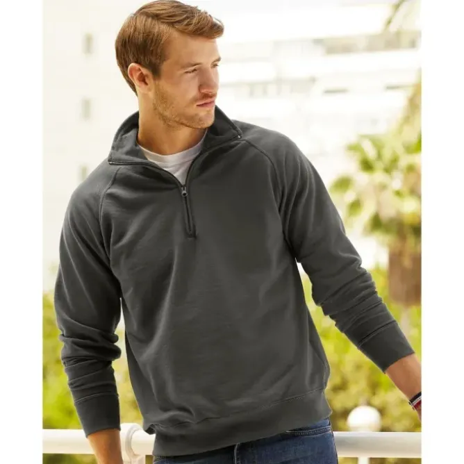 Felpa da Lavoro Fruit of The Loom con Collo a Zip con Fettuccina Classic FR621140