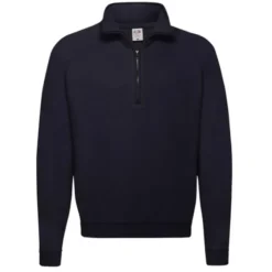 Felpa da Lavoro Fruit of The Loom con Collo a Zip con Fettuccina Classic FR621140