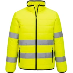Fuori tutto - Giacca da Lavoro Portwest Alta Visibilità Baffle Hi-Vis S617 Impermeabile Taglia XL Colore Giallo Nero