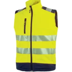 Fuori tutto - Gilet da Lavoro Softshell Stretch Elasticizzato Alta Visibilità U-Power Dany HL173YF taglia XL Yellow fluo