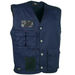 Fuori tutto - Gilet da Lavoro Multitasche Cofra Monastir 100% Cotone V285-0-02 Taglia L colore Nero