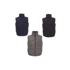 Fuori tutto - Gilet da Lavoro Multitasche con Interno Imbottito Wanted - Payper AY 7140 Taglia L Colore Smoke Nero