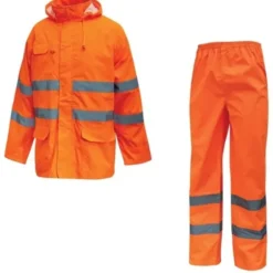 Fuori tutto - Completo da Lavoro Alta Visibilità Antipioggia U-Power Cover HL168YF colore orange fluo taglia 3xl