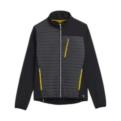 Fuori tutto - Giacca da lavoro Diadora Hybrid Sweat-Jacket Color Block 702.179458 nero/giallo taglia L