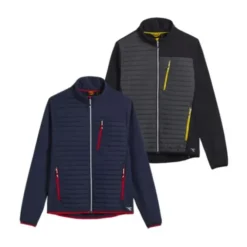 Fuori tutto - Giacca da lavoro Diadora Hybrid Sweat-Jacket Color Block 702.179458 nero/giallo taglia L