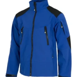 Fuori-Tutto Giacca Workshell multitasche combinata a collo alto - Workteam colore grigio/nero Taglia L