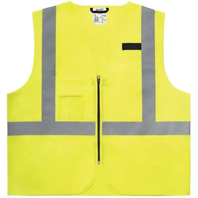 Gilet da Lavoro Milwaukee Alta Visibilità Multitasche Contractor 4932493994